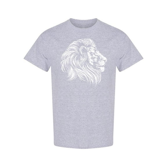 Big Powerful Lion T-Shirt Men -Image by Shutterstock, Male Medium