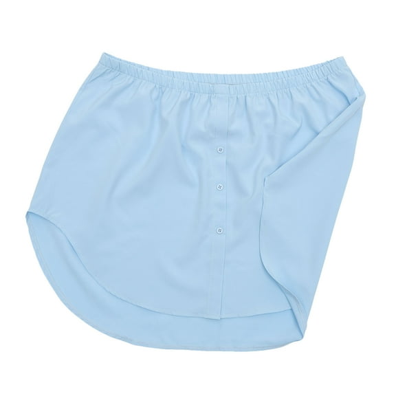 PAMINGONO Women Fake Skirt Shirt Extender Polyester 1Set Blue