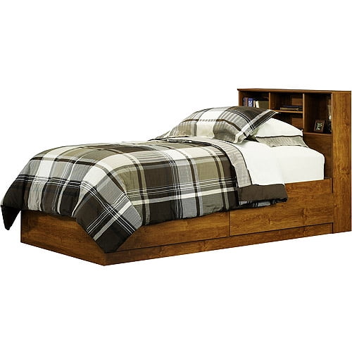 Mainstays Twin Storage Bed Alder