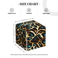 thumbnail image 4 of KLL Teal Leopard Print Tissue Box Cover,Leather Tissue Holder Square Facial Tissue Case Facial Paper Organizer Dispenser for Bathroom, Vanity Countertop, 4 of 7