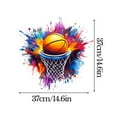 thumbnail image 3 of Basketball Art Wall Stickers Colorful Splash Design For Sports Enthusiasts Boy's Bedroom Stickers Home Decor Kids Gift Idea, 3 of 5