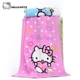 thumbnail image 2 of Hello Kitty Towel Sanrio Kawaii Pure Cotton Rectangular Absorbent Cartoon Gauze Children's Washing Hand Face Towel Plush Gift, 2 of 8