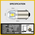 thumbnail image 3 of Ruiandsion 12V BA9S LED Bulb BA9 1895 Replacement Bulbs for Car Interior Dome Map License Plate Glove Box Lights，White (Pack of 2), 3 of 6