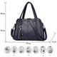 thumbnail image 3 of Bolso de hombro tipo hobo para mujer con correa para el hombro, bolso de hombro, bolso de mano de PU, desechable, 3 of 5
