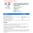 thumbnail image 2 of Front Ball Joint Sway Bar Link Tie Rod End Kit - Compatible with 2004 - 2011 Chevy Aveo 2005 2006 2007 2008 2009 2010, 2 of 2