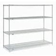 thumbnail image 4 of Global Industrial 14548Z 54 x 14 x 86 in. Nexel Poly-Z-Brite Wire Shelving, Clear, 4 of 4
