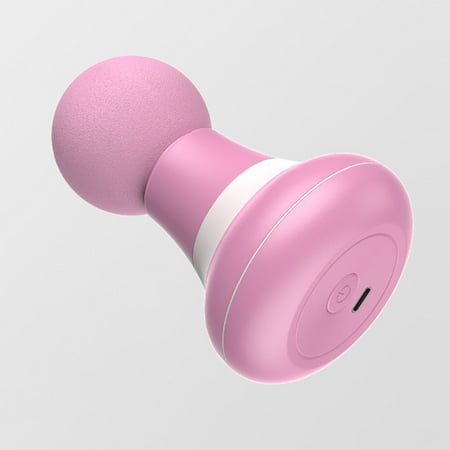 SATRINO Upgrade 2.0in*4.5in - Mini Electric Handheld Massager Wand, Powerful 6 Speed Vibration Modes,Cordless Handheld and Portable,Suitable for Shoulder,Neck and Back Massage-Pink