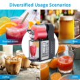 thumbnail image 3 of Commercial Slushy Machine, 3L/0.8 Gal Stainless Steel Slushy Machine, Smoothie Frozen Drink Maker for Supermarkets Cafes Restaurants Bars, 3 of 7