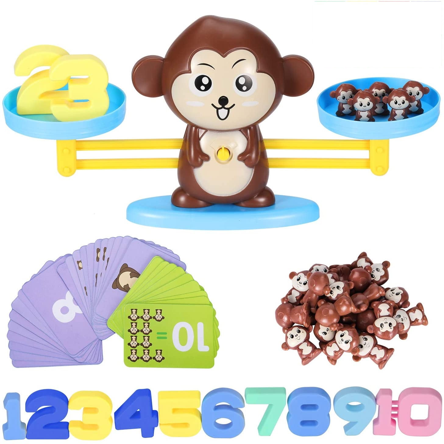 Educational Toy Gift for Kids Boy Monkey Balance Cool Math Game Fun Learning 