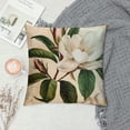 thumbnail image 2 of Nawypu  Jasmine Floral Throw Pillow Covers Soft Flower Botanical Pillow Cases Cushion Covers Bedroom Decor Blossom Leaf Pattern Decorative Throw Pillowcases White Green Cushion Cases, 2 of 5