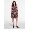 thumbnail image 3 of Time and Tru Women's and Women's Plus Sleeveless Tiered Mini Dress, Sizes XS-4X, 3 of 6
