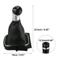 thumbnail image 3 of Unique Bargains Car Stick Shifter Knobs Cover Plastic Black 6 Speed Manual Gear Shift Knob for VW R32 2004 2008, 3 of 6