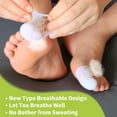 thumbnail image 4 of 10 PCS Gel Toe Protectors, Breathable Toe Covers, Big Toe Caps Guards for Men and Women, Toe Sleeves for Ingrown Toenails, Corns, Blister, Calluses, Toe Cushions for Foot Pain Relief, B, 4 of 6