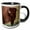 Black/White, variant on 3drose, Bison Bull in Theodore Roosevelt N.p., North Dakota, Usa., 11oz Two-tone Yellow Mug