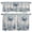 Blue, variant on 3 Piece Kitchen Curtains and Valances Set Blue Crab Coastal Cafe Curtains 24 Inch Length Beach Starfish Nautical Coral Retro Valance & Tier Curtain for Living Room Bedroom Window 54"x18"+27"x24"*2