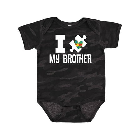 

Inktastic Autism I Love My Brother Awareness Support Gift Baby Boy or Baby Girl Bodysuit