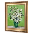thumbnail image 7 of DECORARTS - Pink Roses in a Vase - Vincent Van Gogh. Giclee Print on Canvas with matching Golden-relief Framed Wall Art. Total with Framed size: 30x26, 7 of 7