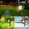 thumbnail image 7 of VIIWII Solar Lights Outdoor LED Landscape Spotlights for Garden Walkway Yard Porch Pool 2 Packs, 7 of 7