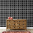 thumbnail image 4 of Stacy Garcia Home Onyx Rad Plaid Peel and Stick Wallpaper, 4 of 6
