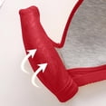 thumbnail image 3 of Wireless Bras for Women, Audhol Bra for Women Front Buckle Underwear Full Coverage Padded Wireless Plus Size Thin Stretchable Tank Top Bra Bras for Women Red 3XL, 3 of 5