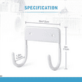 thumbnail image 2 of 2X Ironing Board Hanger, Ironing Board Hook, Holder, ( White), 2 of 7