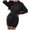 Black, variant on Sngxgn Women's Long Sleeve Ruched Bodycon Dress Square Neck Party Midi Dresses(,S)