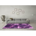 thumbnail image 3 of Ahgly Company Indoor Round Abstract Pink Modern Area Rugs, 3' Round, 3 of 4
