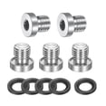 thumbnail image 1 of M12 x 1 Stainless Steel Pipe Plug 5 Pcs Metric Male Internal Hex Thread Socket with Washer, 1 of 7