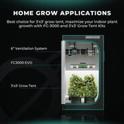 2025 Mars Hydro Smart Dimmable FC 3000 EVO 300W Full Spectrum LED Grow Light for 3x3ft Grow Tent Kits 1-3 Plants