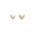 thumbnail image 2 of Heart Stud Post Earrings Gold-plated Sterling Silver 7mm Diameter, 2 of 2