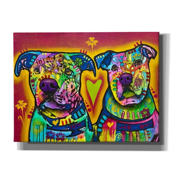 Epic Graffiti 'Team Doggo Is Ready' by Dean Russo, Canvas Wall Art, 16"x12"
