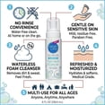 thumbnail image 3 of No-Rinse Foaming Body Wash - Waterless Foam Cleanser for Elderly, Adults, Kids, Infants & Caregiver - Rinse-Free for Sensitive Skin - Travel Size - Refreshed & Moisturized Skin - 8 fl oz (Pack of 1), 3 of 5