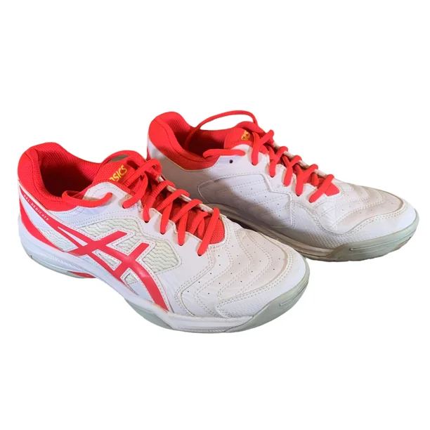 Asics Womens Gel Dedicate 6 1042A067 White Casual Shoes Sneakers Size 8.5