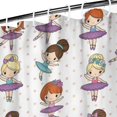 thumbnail image 3 of Ballet Dancer Princess Pattern Shower Curtain 36"x72" ,Bathroom Decorative Shower Curtains Set with 12 Hooks,Modern Waterproof Washable Shower Curtain, 3 of 6