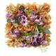 thumbnail image 3 of Panel de pared de flores artificiales, panel floral 3D, manualidades DIY, multifuncional, para bodas Naranja, 3 of 9