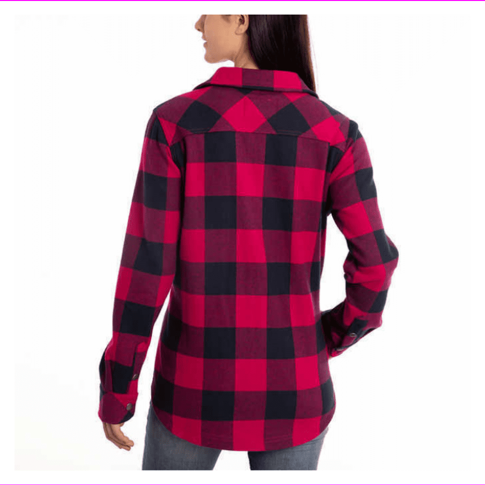 women's plus size buffalo plaid shirt