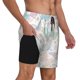 thumbnail image 2 of Balery Colorful Butterfly Bañador para hombre, shorts de playa de secado rápido con entrepierna y forro de compresión-Large, 2 of 6