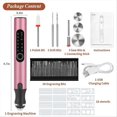thumbnail image 4 of Engraving Pen with 37 Bits, USB Rechargeable DIY RoseGold, 4 of 5