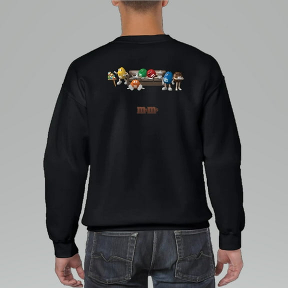 Exclusive m&m's Unique Fun Design SWEATSHIRT, for men & women, up to size 5XL.