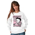 thumbnail image 3 of Kanji Betty Boop Sweet But Strong Women Crewneck Sweatshirt Brisco Brands L, 3 of 6
