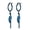 Blue, variant on Stainless Steel Feather Tassel Hoop Hinged Drop Dangle Earrings For Men Women-Blue