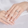 thumbnail image 4 of Spot Jewel Round-Cut 1.6 Ct Lab-Created Diamond Engagement Ring – 14K White-Gold Plated Solitaire Wedding Ring – Diamond Anniversary Gift Clearance for Her, 4 of 4