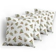 thumbnail image 5 of Ambesonne Animal Throw Pillow Cover 4 Pack, Koala Pattern, 20", White Grey, 5 of 7