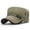 Green, variant on ZJXFGS Cadet Hat Military Hats For Men Unisex Cadet Cap Washed Cotton Vintage Corps Hat Flat Top Cap For Men Women Military Cap Beige A