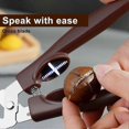 thumbnail image 5 of Chestnut Tongs Nutcracker - 1 Piece Effortless Chestnut Scissors Stainless Steel Cross Opening, Multifunctional Hazelnut-Pecan-Almond Kitchen Utensil, 5 of 5