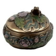 thumbnail image 2 of Buddha Zen Frog Sitting On Lily Pad Decorative Trinket Jewelry Box Candle Holder, 2 of 6