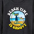 thumbnail image 3 of Pete The Cat - Beach Time Is Groovy - Women's Lightweight French Terry Long Sleeve Shirt, 3 of 6