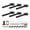 6 inch-6pcs, variant on 8 inch-4pcs Heavy Duty Metal Floating Shelf Hardware Brackets