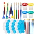 thumbnail image 1 of Pinceles para niños, pinceles para pintar, manualidades, varios tamaños, regalos para adultos, estudiantes, recipientes, vasos de pintura fáciles de, 1 of 8