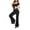 Black, variant on snilers Pajamas for Women Set Lace Trim Matching Pjs Short Sleeve Tops and Long Pants Sleepwear Summer Outfits 2 Piece Lounge Sets